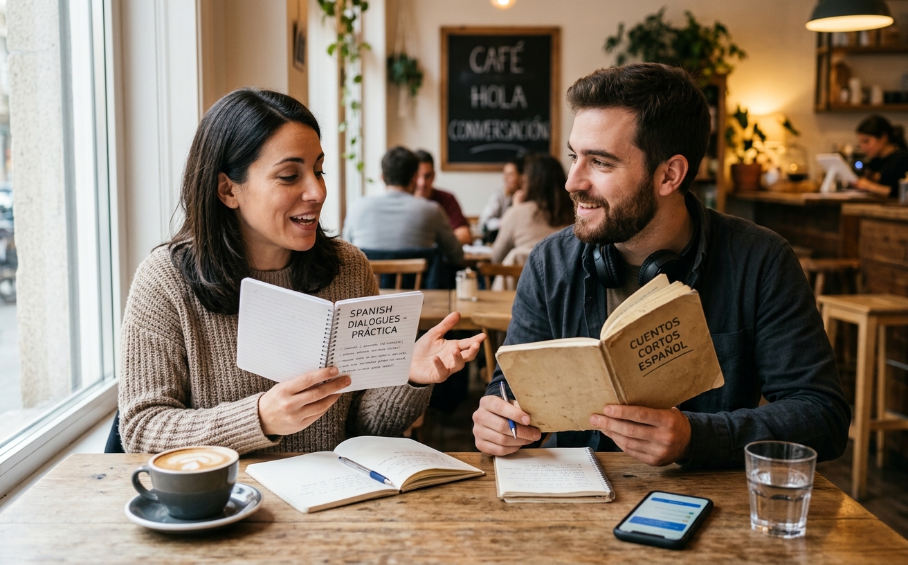 Spanish Dialogues vs Short Stories: Which Helps Conversation Faster? article image
